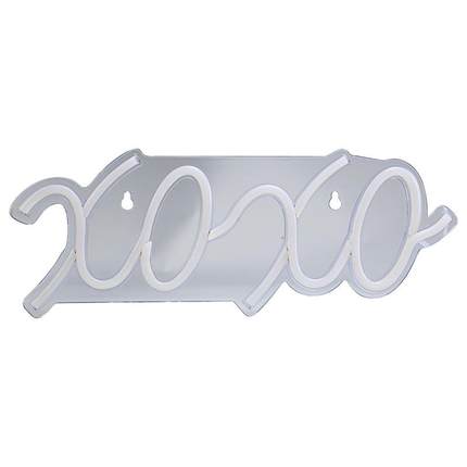 新款LED背板霓虹灯XOXO造型灯小夜灯挂墙酒吧装饰灯厂家直供