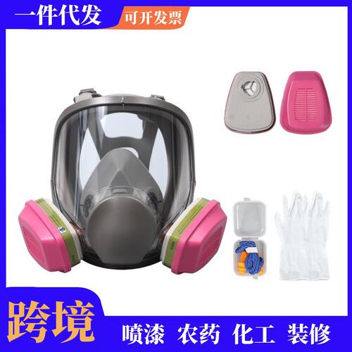防毒面具6800 60926有机蒸气滤毒盒滤棉氯气防护面具跨境