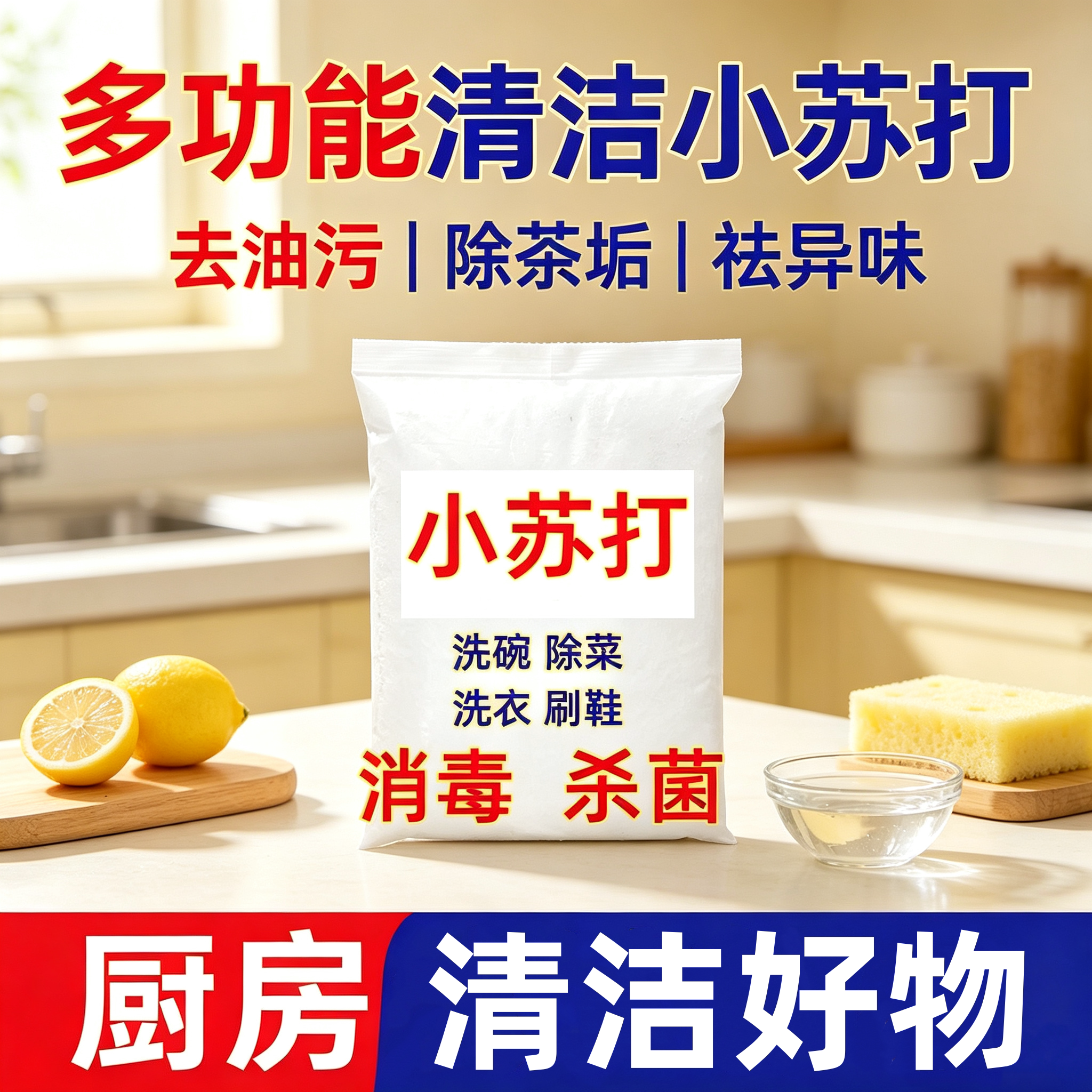 小苏打粉多用途鱼缸专用碳酸氢钠