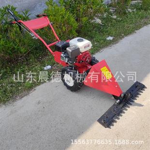 13马力电启动果园碎草机 20寸汽油小型宽幅手推剪草机