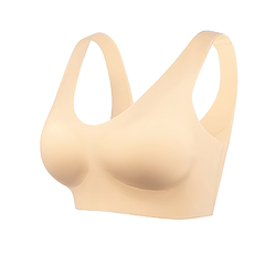 蕉轩无痕背心式内衣女小胸聚拢