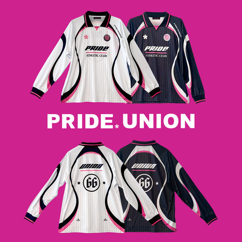 PRIDEUNION速干复古插肩球衣