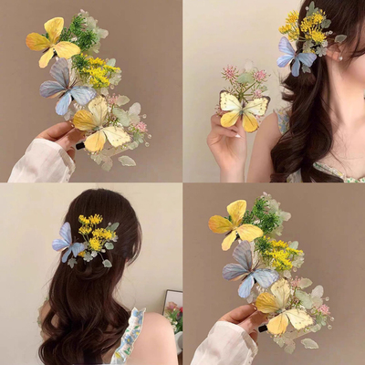 仙贤遥精致蝴蝶花朵发夹汉服发夹