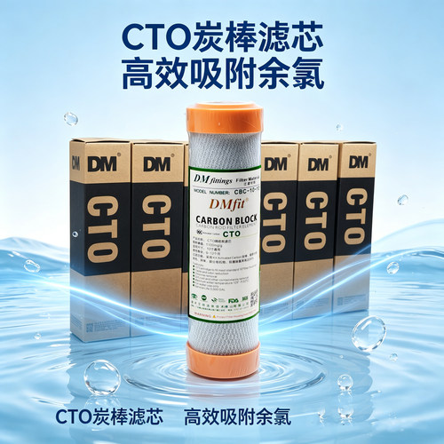 10寸标准通用滤芯CTO烧结炭棒