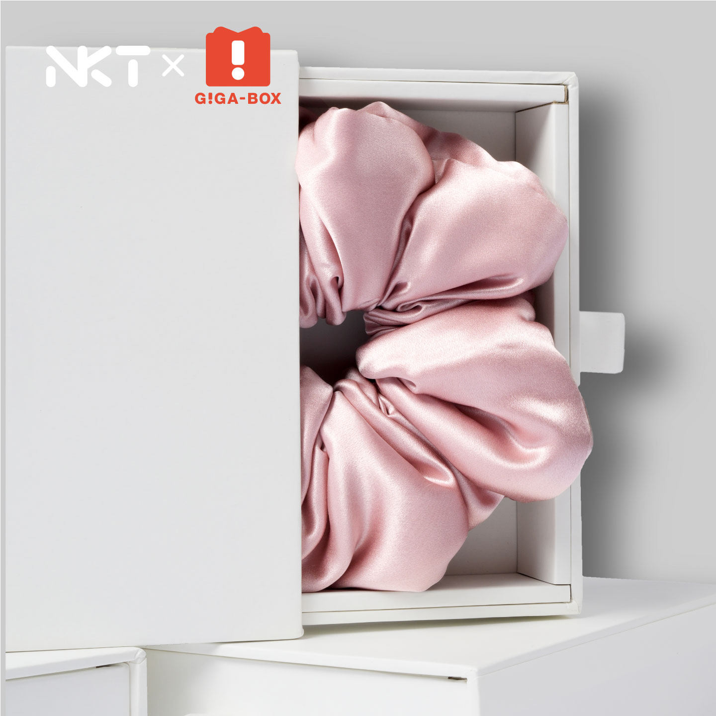 NKT X GIGABOX桑蚕丝真丝枕头发圈全蚕丝填充护养发绳礼物送女生