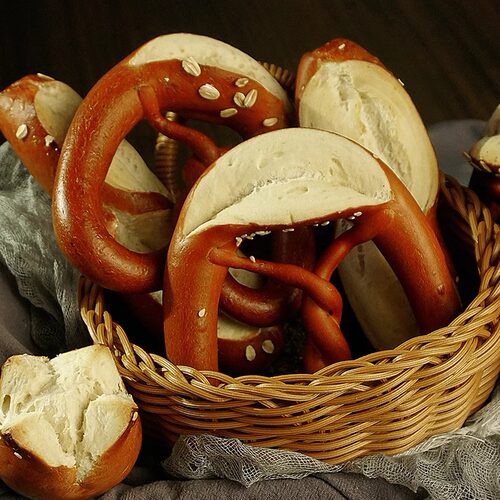 碱水面包无蔗糖无油健康代餐