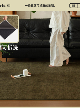 【国补立减15%】CCF 法国橡木苔中古风双层可拆洗机洗客厅地毯