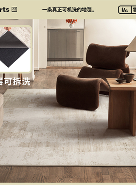 CCF 科莫湖影 客厅可机洗地毯双层可拆洗意式轻奢风高级无胶耐脏