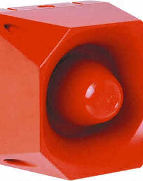 红色42音调电子报警器Fulleon AS/S/024/R/110 18-28 Vdc110dB