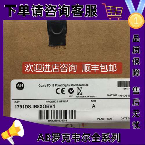 询价1791DS-IB8XOBV4罗克韦尔AB控制器正品质量售后无1791DS-IB8X