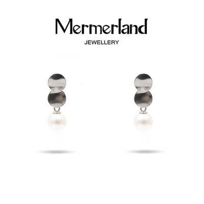 Mermerland淡水珍珠耳钉