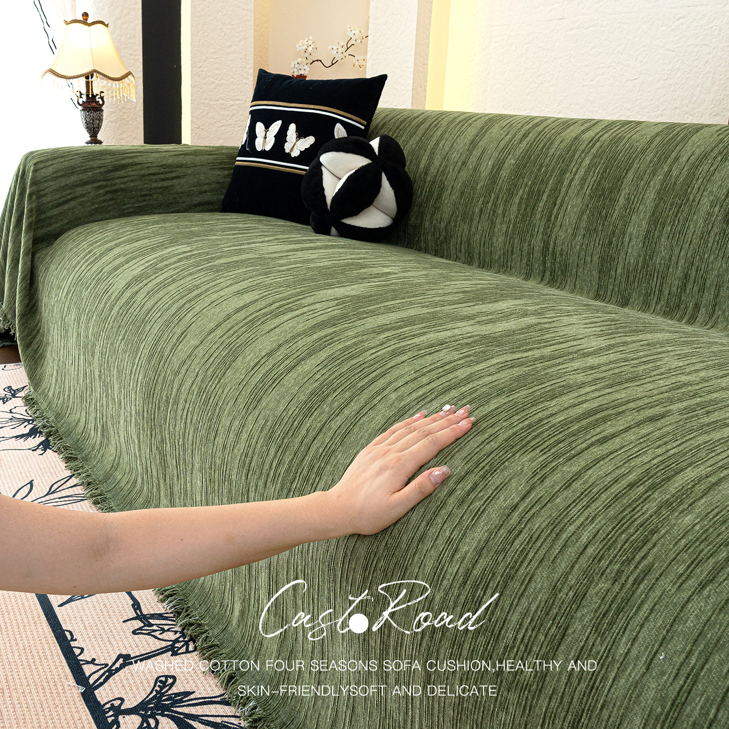 高级感沙发盖布2025新款四季通用沙发巾全盖防滑套罩万能全包毯子,居家布艺,沙发垫,淘宝优惠券,粉丝福利购,淘宝优惠卷