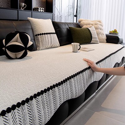 现代简约沙发垫2026新款四季通用轻奢高级感防滑坐垫子盖布巾冬季