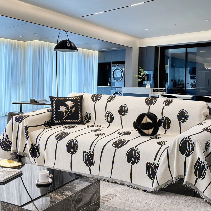 轻奢高级感雪尼尔沙发盖布巾一片式防猫抓沙发套罩全包懒人沙发毯,居家布艺,万能盖巾,淘宝优惠券,粉丝福利购,淘宝优惠卷