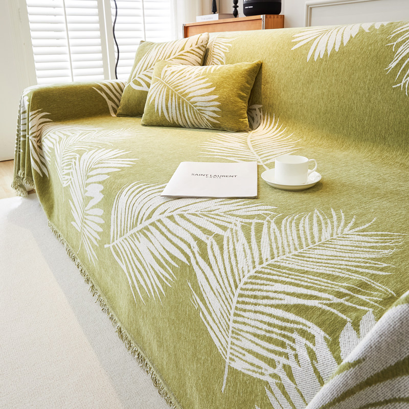 现代简约轻奢高级感沙发巾雪尼尔沙发盖布全盖沙发套沙发毯防尘