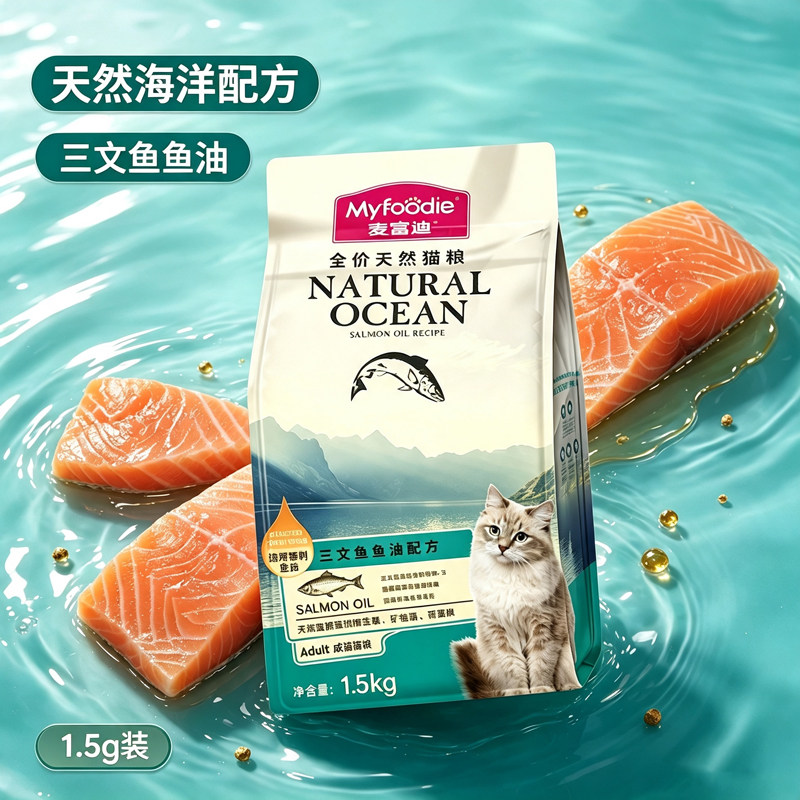 麦富迪成猫幼猫通用型鱼油猫粮