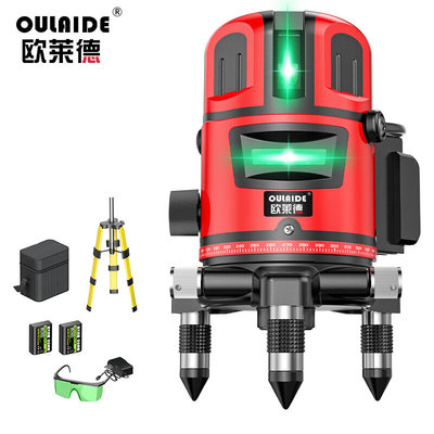 欧莱德（OULAIDE）绿光水平仪激光红外线水平仪高精度蓝光水平尺