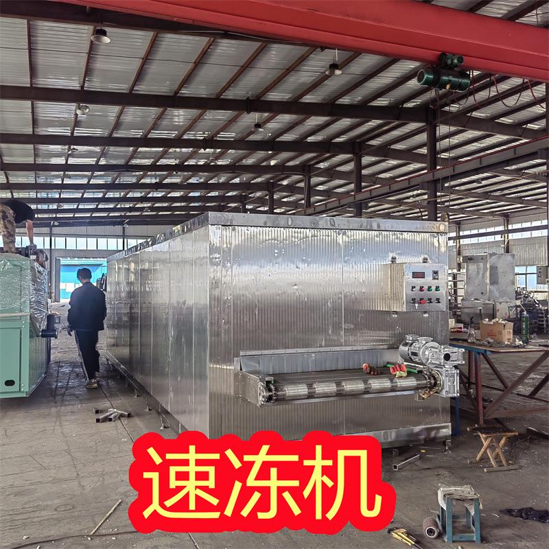 大商用水晶饺速冻型机隧道大式虾813冷冻机连续式海产品虾单冻机