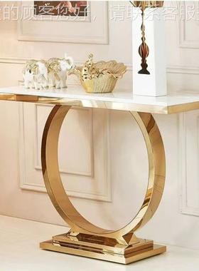 北欧奢网红桌玄大关入户大理石玄关H0079台现代客厅条案酒店轻厅