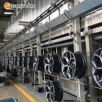 【广东创智】定制轮毂喷涂生产设备 自动上下件 RTO蓄热式焚烧炉
