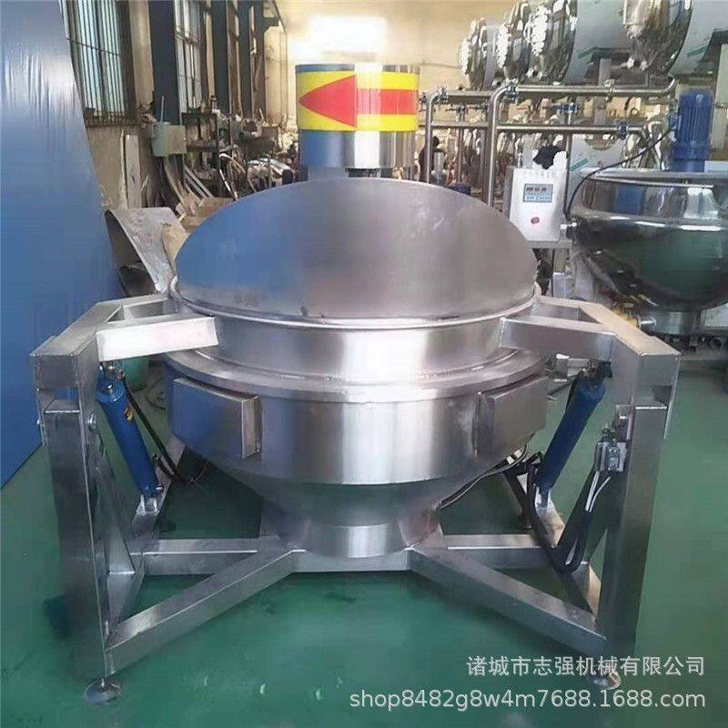 方便面底料酸菜鱼料包炒锅 全自动燃气炒菜机 志强电加热炒锅价格