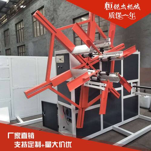 pet塑料藤条管材收卷机 自动计米器地暖管单双工位塑料卷管机