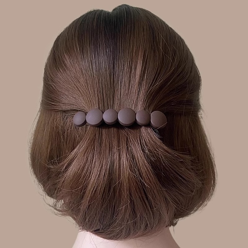 一字弹簧夹发夹横夹后脑勺夹子学生短发尴尬期发量少发卡2025新款