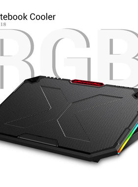 2021RGB五核超静音散热LED大尺寸兼容笔记本底座风RGB散热器