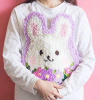 Кролик, ковер, подушка, набор материалов, «сделай сам», Россия, рисование линий, с вышивкой