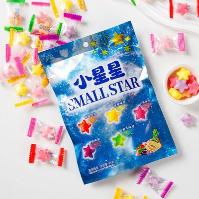 星星糖五彩什锦糖许愿糖果汽水硬糖水果味星空糖喜糖五种口味款