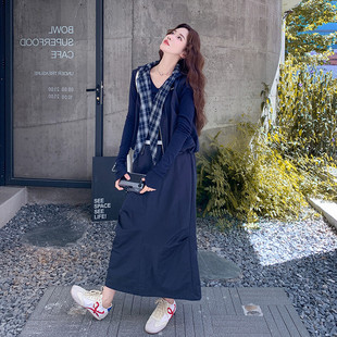 新款 首发图 P175 现货 K268 1883 秋季 半裙套装 丝巾连帽马甲