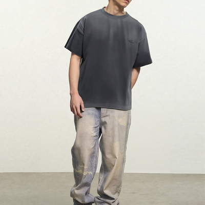 solidhomme水洗短袖男士纯棉T恤