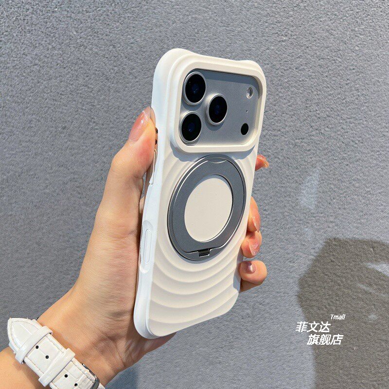 解压旋转支点壳适用iphone17promax手机壳磁吸液态硅胶苹果17pm波漾网红女款16pm保护壳高颜值15四角防摔女生