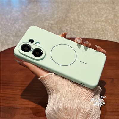 ins甜美夏日新款适用vivos30promini手机壳内置磁吸充电液态硅胶软外壳x200pro镜头全包边防摔x100spro女生潮