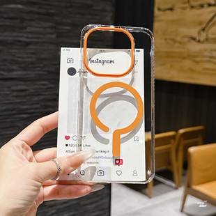 高级感简约适用于iQOO15手机壳透明磁吸iQOO13小众超薄时尚 外壳 PC硬壳vivox300pro防摔保护套200s情侣时尚