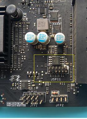 适用微星主板BIOS免拆芯片转接烧录刷机线JSPI1 编程器救砖刷黑