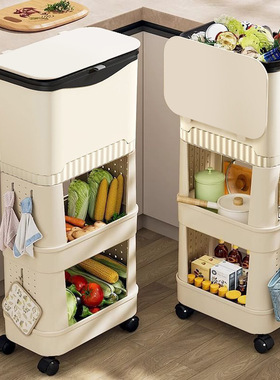 New Convenient Garbage Bucket Sorted Waste Bin With Wheel