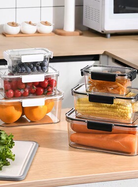 plastic food fruit storage box crisper container can