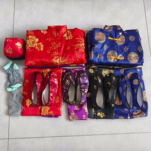 寒衣节衣服全套男女绸缎布料棉衣节庆布艺祀祭用品大全烧纸清明节