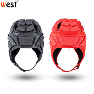 儿童门将头盔足球橄榄球轮滑滑雪滑板头部骑行护头套防护护耳守门