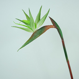 天堂鸟高仿真花手感软胶单支鹤望兰婚庆假花家居艺术插花摆件