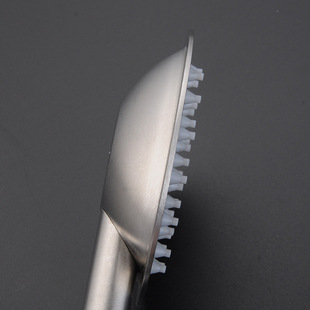 广东开平 304不锈钢圆形手持花洒 淋浴花洒套装拉丝处理