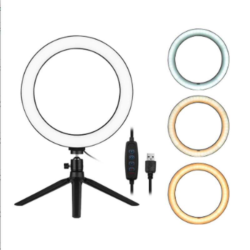 直供ringlight10寸补光灯套装桌面手机会议视频灯闪光灯