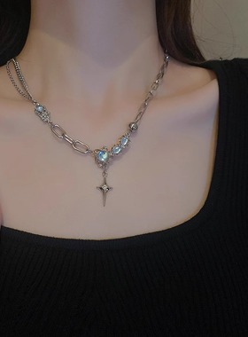 星芒月光石清瑾珠毛衣链