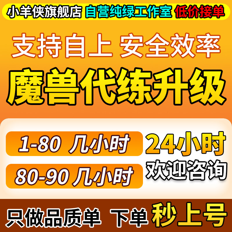 魔兽世界代练正式服站桩升级至暗之夜1-10-80-90级代刷等级