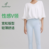 百搭优雅瑜伽服蝙蝠袖 新款 dayafterday 运动T恤 防止身材焦虑