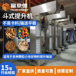 定制瓜子炒货宠物食品上料机提升机塑胶颗粒片状物Z型斗式 提升机
