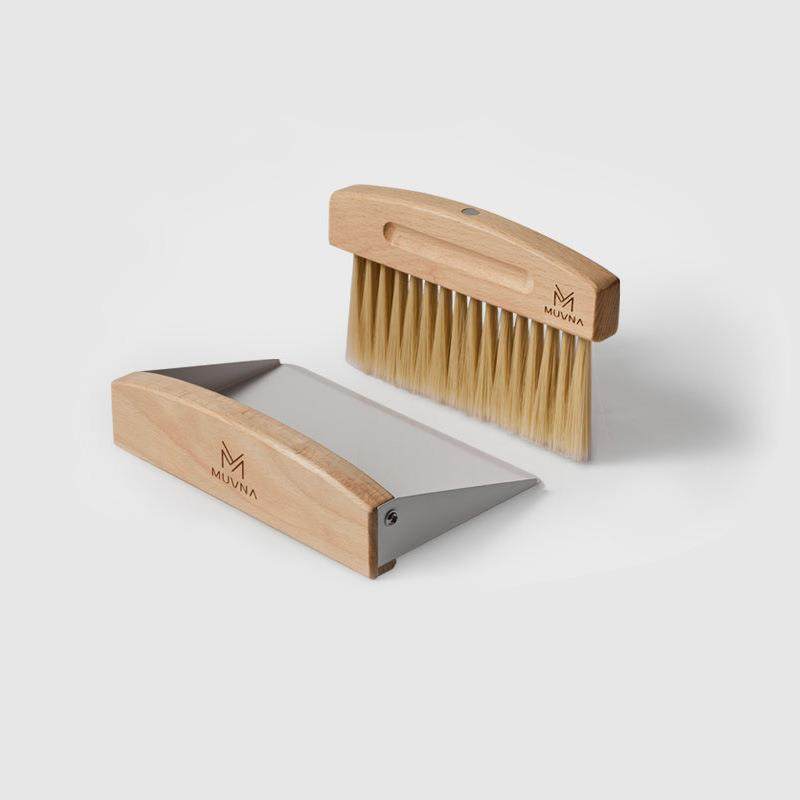 实木毛刷磁吸簸箕吧台咖啡粉清洁刷磨豆机飞粉扫粉刷