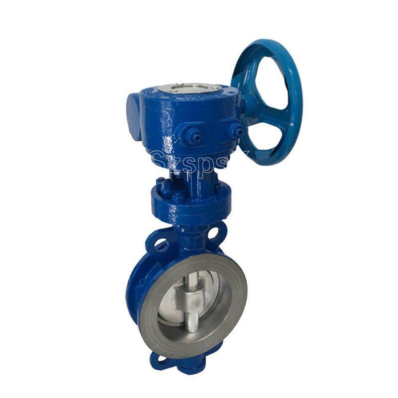 手动对夹式304不锈钢蜗轮硬密封双向三偏心碟阀D373W蜗轮式蝶阀,五金/工具,蝶阀,淘宝优惠券,粉丝福利购,淘宝优惠卷