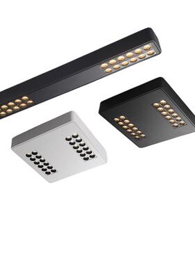 超薄明装格栅灯客厅无主灯宽电压85-265Vled长形卧室防眩天花灯